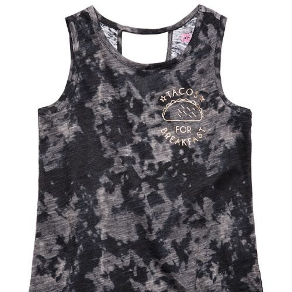EPIC THREADS Tie-Front Burnout Tank Top size S